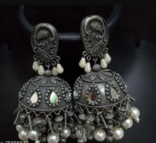 silver jhumka designs 12