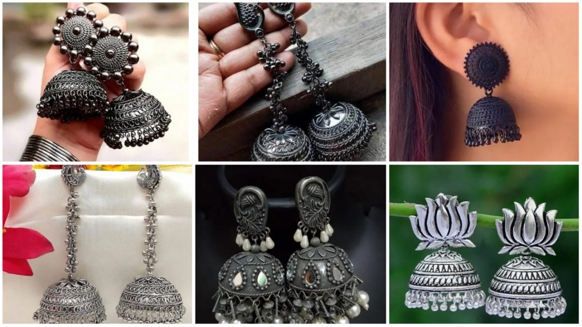 silver jhumka designs a1