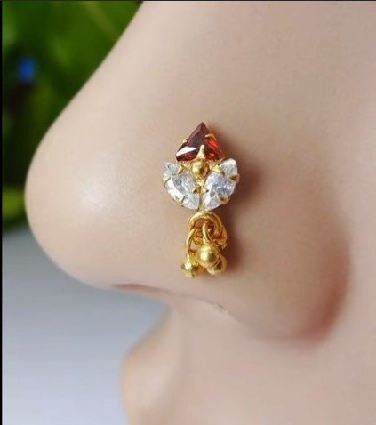 traditional nose pin stud 18