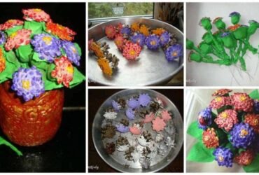 autumn bouquet from cones a1