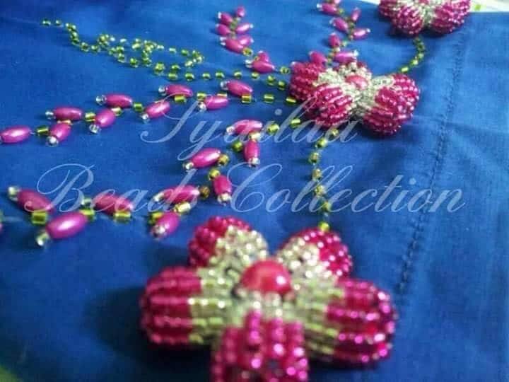 bead embroidery flower 24