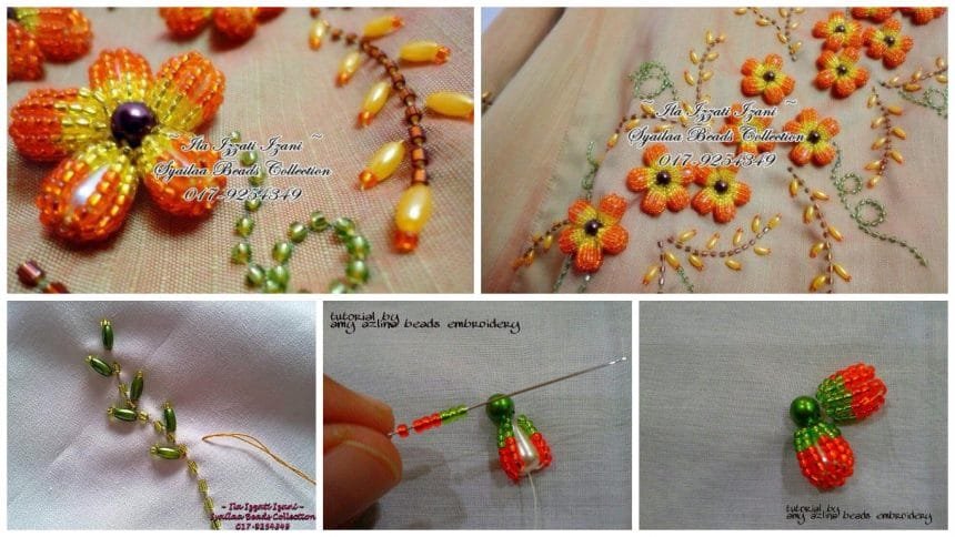 bead embroidery flower a1 1