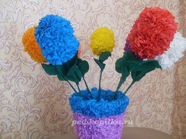 corrugated paper flowers 1