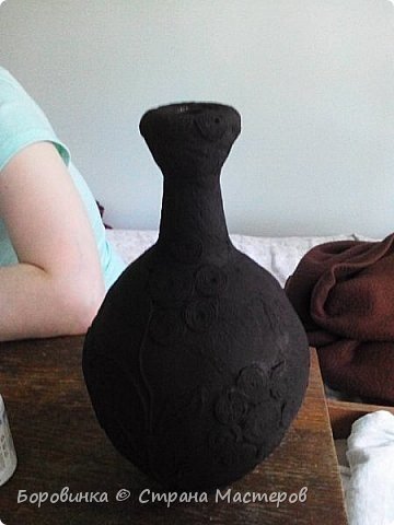 flower vase from a glass bottle 17