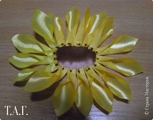 sunflower from ribbon 5