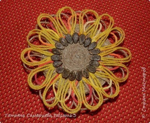 sunflower from yarn 15
