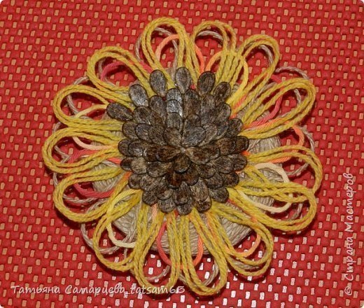 sunflower from yarn 17