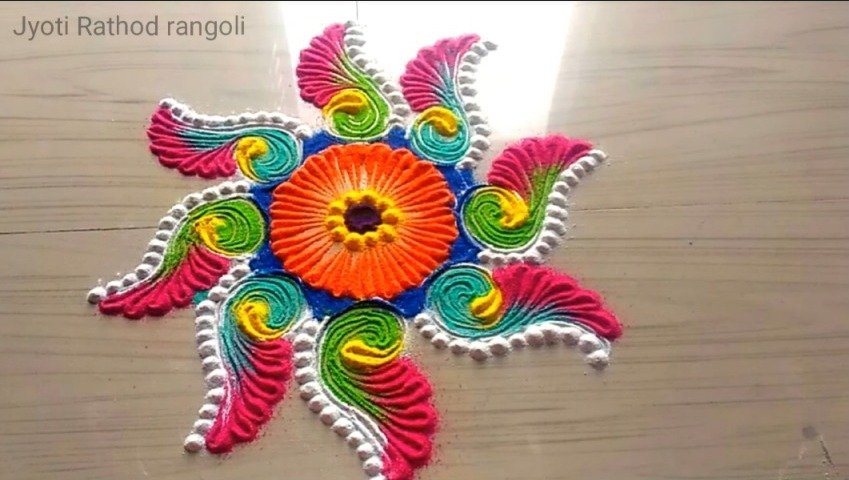 How to make beautiful unique and innovative rangoli designs 11