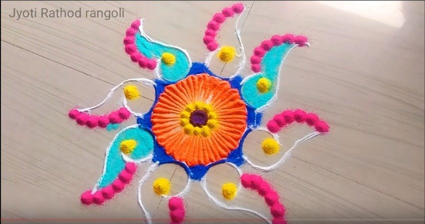 How to make beautiful unique and innovative rangoli designs 8