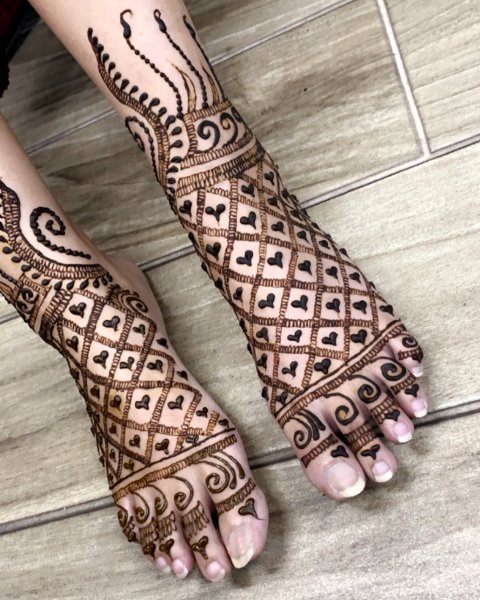 foot mehndi designs 1