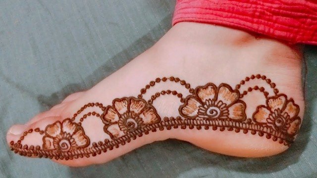 foot mehndi designs 10