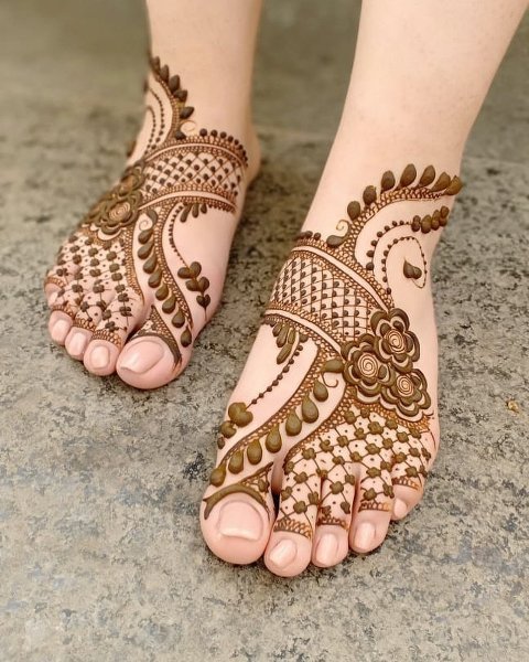 foot mehndi designs 11