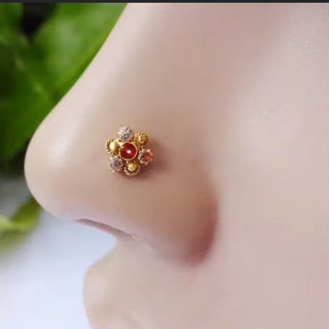 gold nose pin 17