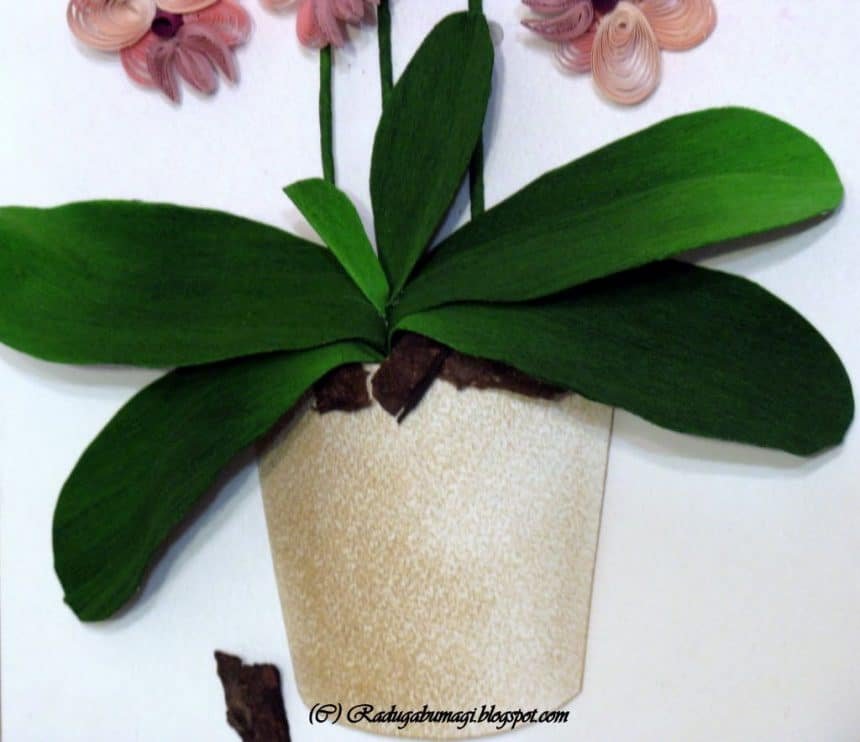 orchid flower craft 11