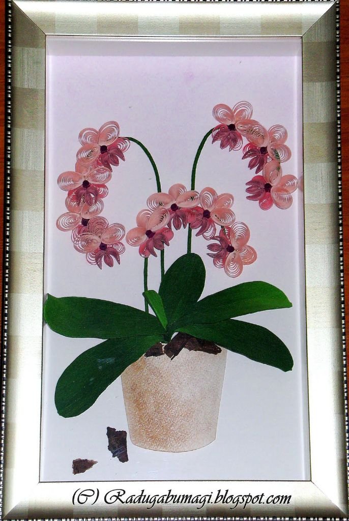 orchid flower craft 13