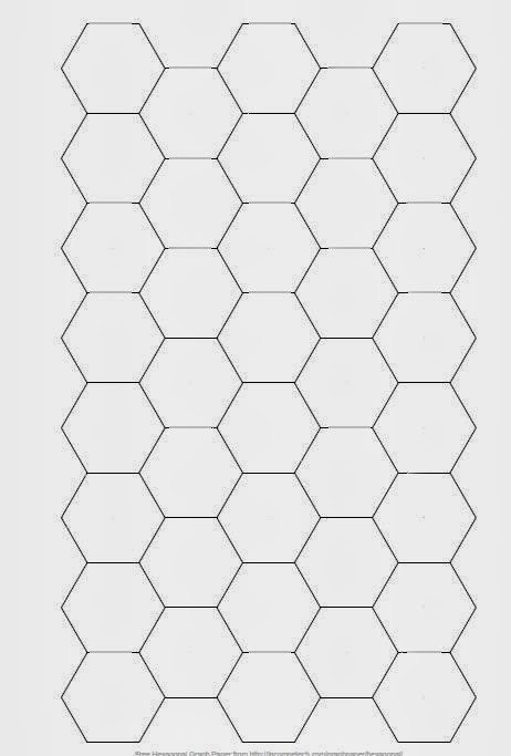 stitching hexagons for plaid 4 1