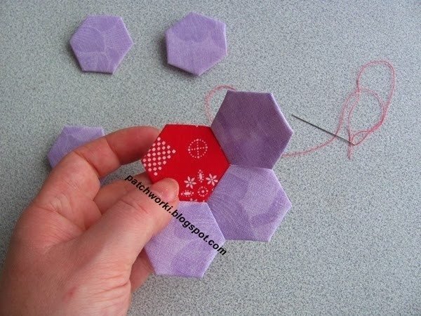 stitching hexagons for plaid 44 1