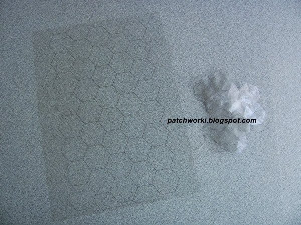 stitching hexagons for plaid 5 1