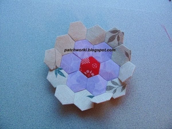 stitching hexagons for plaid 51 1
