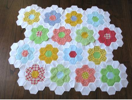 stitching hexagons for plaid 58 1