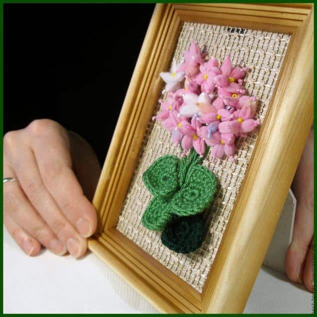 yarn art flowers 8