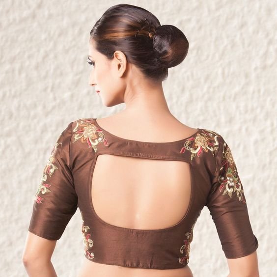 blouse back neck designs 13