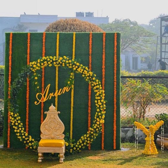 haldi backdrop design 11