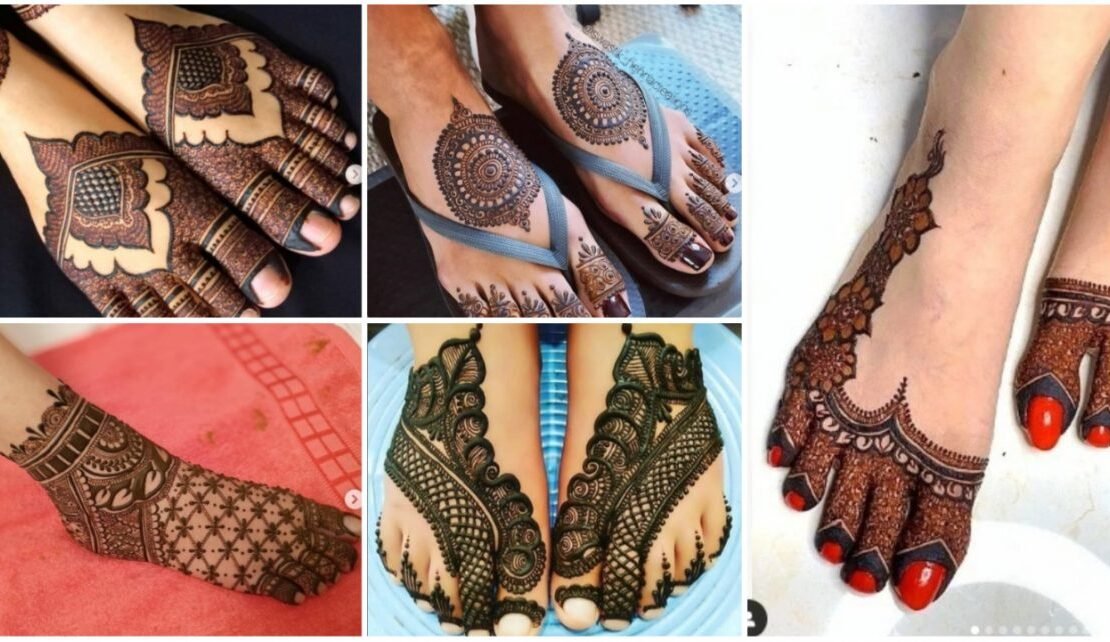 legs mehndi design a1