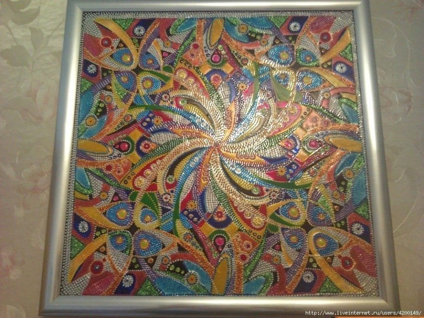 mandala in stained glass 1