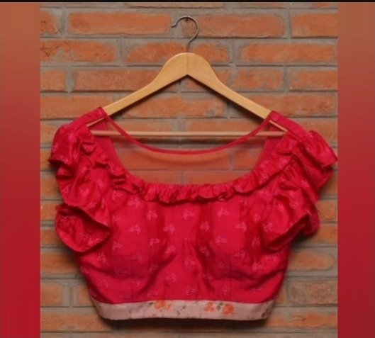 red blouse designs 13