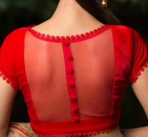red blouse designs 6