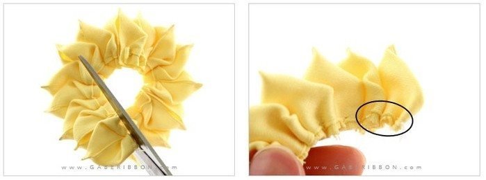 satin ribbon flower making 6