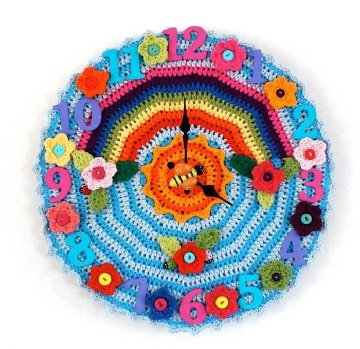 crochet clock 20