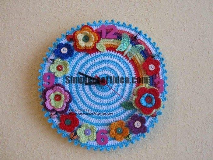 crochet clock a1
