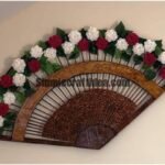 decorative fan from newspaper tubes a1