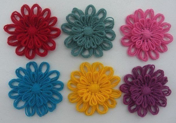 flower making with thread 1