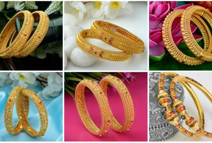 gold bangles a1