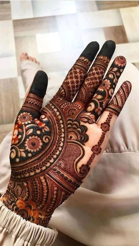 mehndi designs for front hand 11