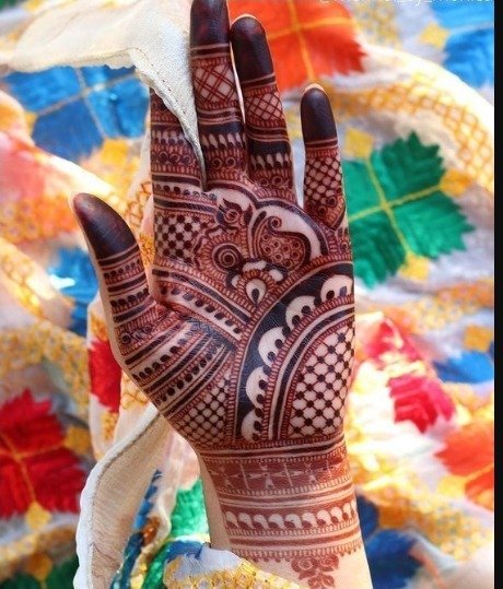 mehndi designs for front hand 12
