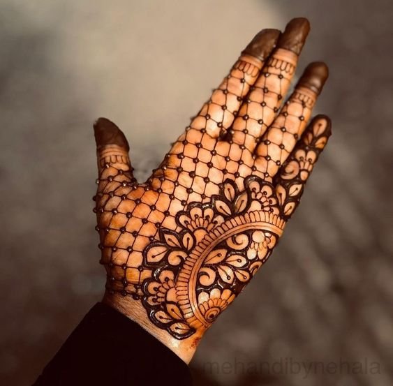 mehndi designs for front hand 6