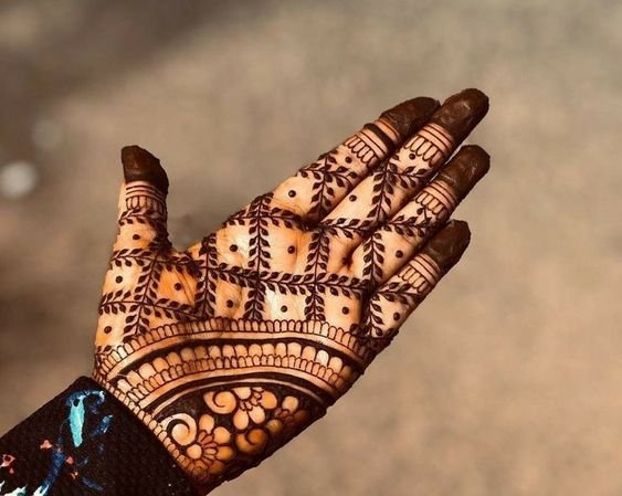 mehndi designs for front hand 8