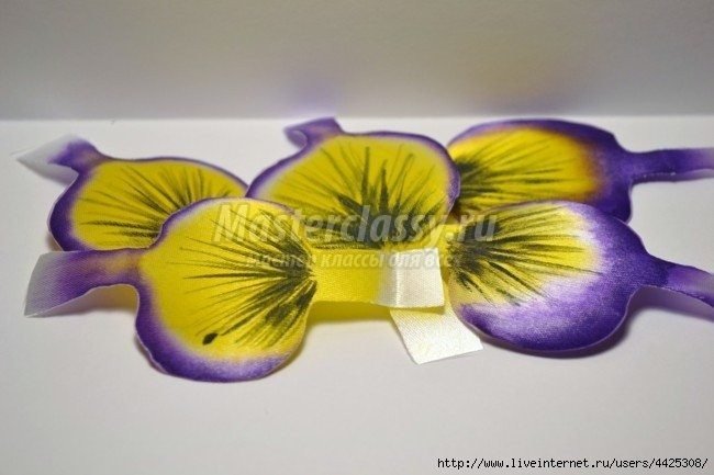 pansy flower making 8