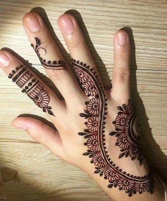 finger mehndi designs 4