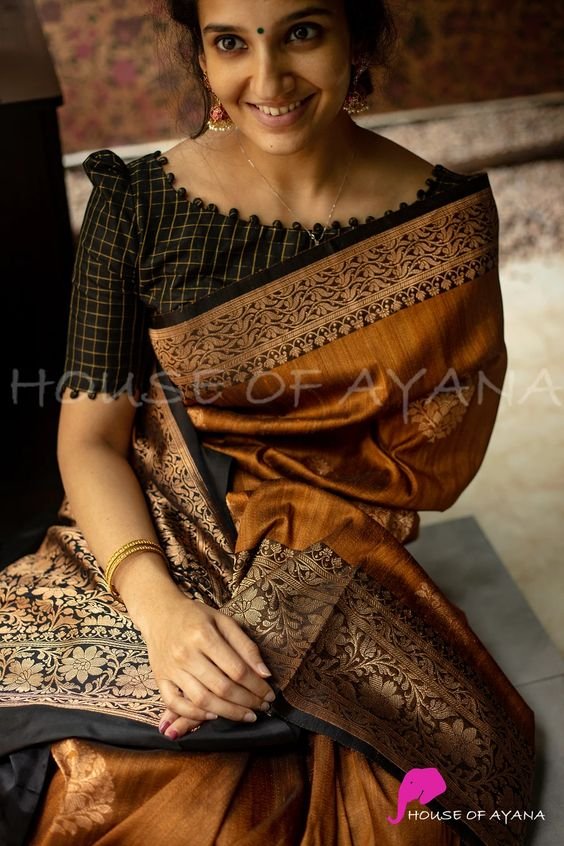 silk saree blouse designs 3