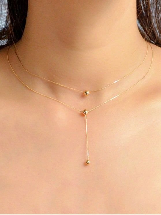 light weight gold necklace ideas 2